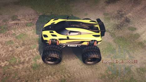 Koenigsegg One:1 Monster para Spin Tires