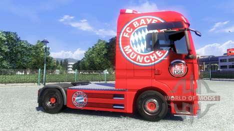 La piel del FC Bayern Munchen en el camión MAN para Euro Truck Simulator 2