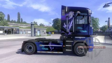 La piel Azul de Ensueño en la unidad tractora Re para Euro Truck Simulator 2
