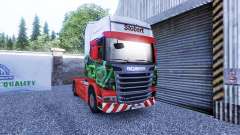 La piel de Eddie Stobart en la unidad tractora Scania para Euro Truck Simulator 2