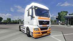 La piel Schwertransport en el camión MAN para Euro Truck Simulator 2