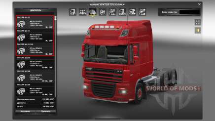 Motores para camiones DAF para Euro Truck Simulator 2