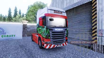 La piel de Eddie Stobart en la unidad tractora Scania para Euro Truck Simulator 2
