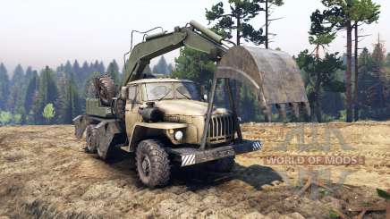 Ural-4320 con los nuevos cargadores para Spin Tires