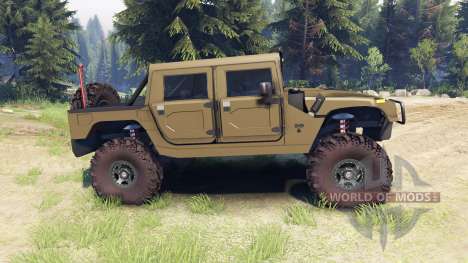 Hummer H1 army green para Spin Tires