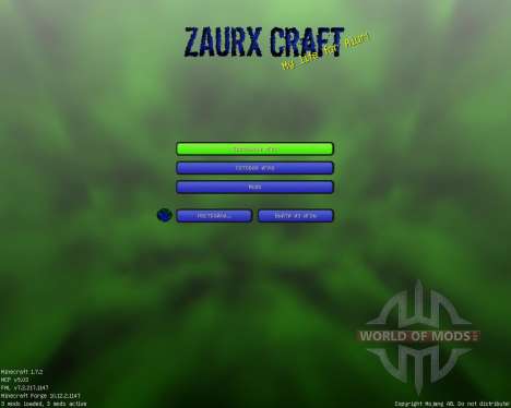 Zaurx [32x][1.7.2] para Minecraft