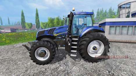 New Holland T8.320 blue black wavy v2.0 para Farming Simulator 2015