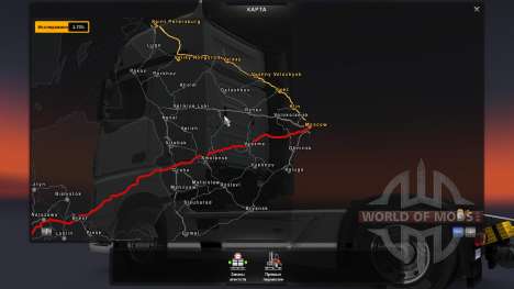 Mapa De Rusia - RusMap para Euro Truck Simulator 2