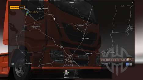 Rusia Mapa - Orient Express para Euro Truck Simulator 2