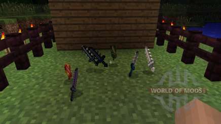 Cyan Warrior Swords [1.6.2] para Minecraft