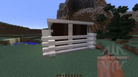 Black White Modern house para Minecraft