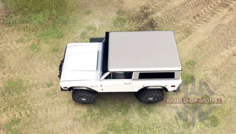 Ford Bronco 1966 [white] para Spin Tires