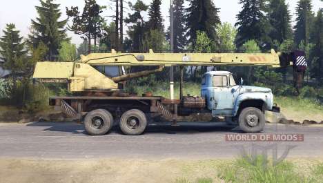 ZIL-133 camión grúa GA para Spin Tires