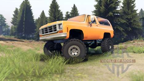 Chevrolet K5 Blazer 1975 [final] [orange] para Spin Tires