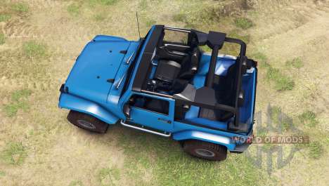 Jeep Wrangler blue para Spin Tires