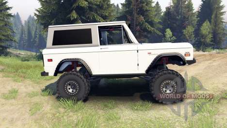 Ford Bronco 1966 [white] para Spin Tires