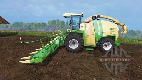 Krone Big X 1100 [twin fronts wheels 2] para Farming Simulator 2015