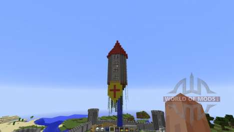 Small Giant Castle Water Base para Minecraft