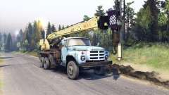 ZIL-133 camión grúa GA para Spin Tires