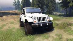 Jeep Wrangler white para Spin Tires