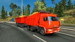 El tándem de KAMAZ para Euro Truck Simulator 2