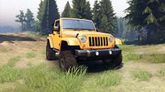 Jeep Wrangler orange para Spin Tires