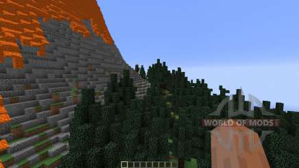 The Erupting Volcano Survival Map para Minecraft