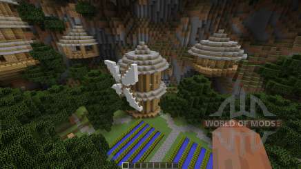 Mountain Sky Village Map para Minecraft