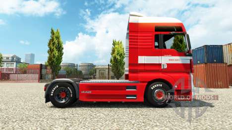 La piel de Max Goll en el camión MAN para Euro Truck Simulator 2