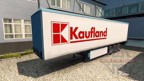 La piel Kaufland en el remolque para Euro Truck Simulator 2