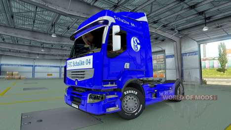 El Schalke 04 de la piel para Renault camión para Euro Truck Simulator 2