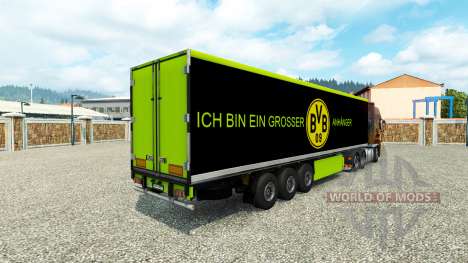 BVB de la piel para el remolque para Euro Truck Simulator 2
