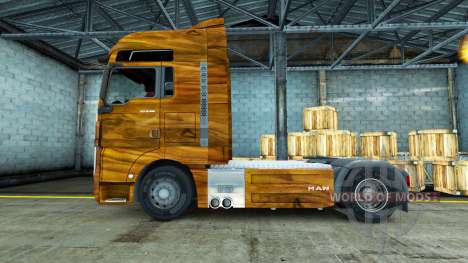 La piel de la Madera de Olivo en el camión MAN para Euro Truck Simulator 2