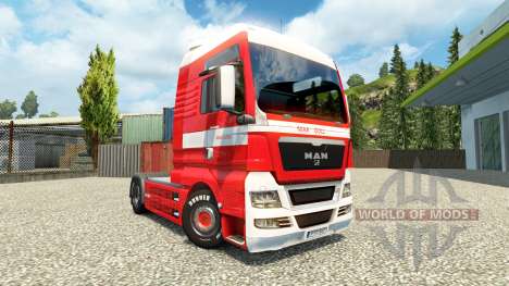 La piel de Max Goll en el camión MAN para Euro Truck Simulator 2
