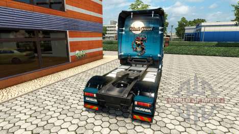 La Perla negra de la piel para Scania camión para Euro Truck Simulator 2