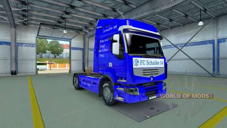 El Schalke 04 de la piel para Renault camión para Euro Truck Simulator 2