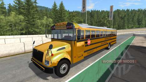 Blue Bird American School Bus v2.1 para BeamNG Drive