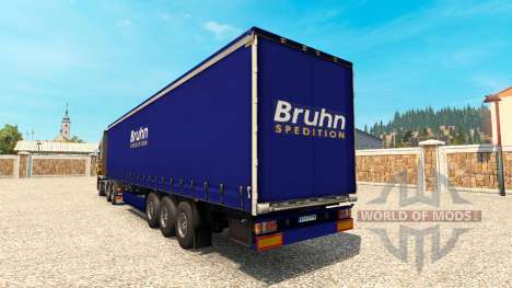 La piel Bruhn en el remolque para Euro Truck Simulator 2