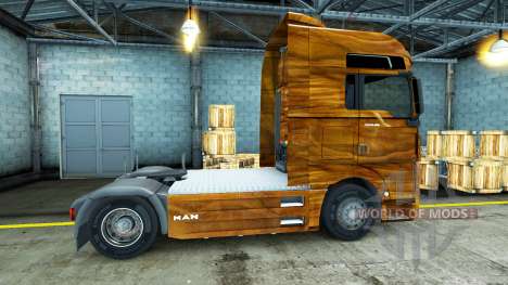 La piel de la Madera de Olivo en el camión MAN para Euro Truck Simulator 2