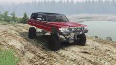 Cadillac Hearse 1975 [monster] [blood red and bl para Spin Tires