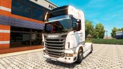 La piel Vabis Grupo Trans para el remolque de vehículos de Scania para Euro Truck Simulator 2