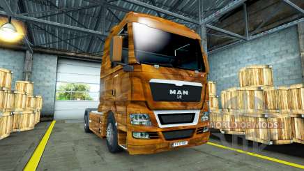 La piel de la Madera de Olivo en el camión MAN para Euro Truck Simulator 2