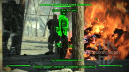 La precisión en V. A. T. S. para Fallout 4