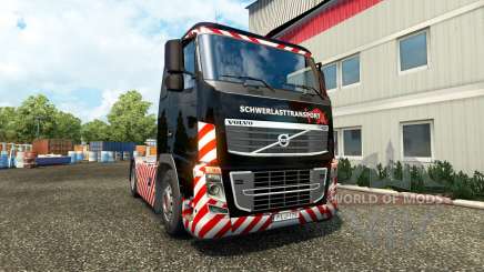 Schwerlasttransport skin for Volvo truck para Euro Truck Simulator 2