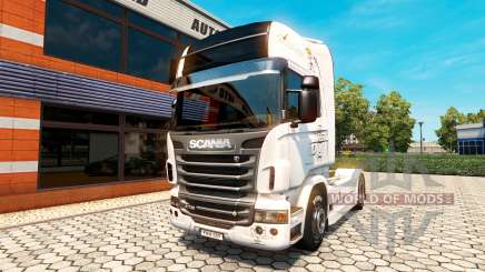 La piel Vabis Grupo Trans para el remolque de vehículos de Scania para Euro Truck Simulator 2