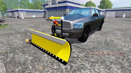 Dodge Pickup [snowplow] v2.1 para Farming Simulator 2015