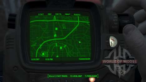 Immersive Map 4k - BLUEPRINT Inv. - Full Squares para Fallout 4