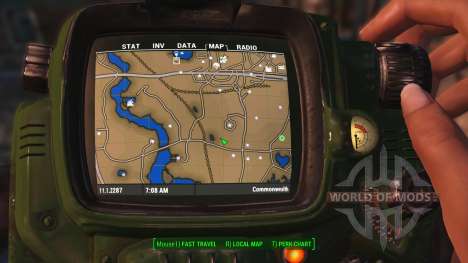 Mapa a Color con símbolos para Fallout 4