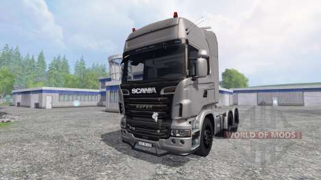 Scania R730 [Silver] v3.0 para Farming Simulator 2015