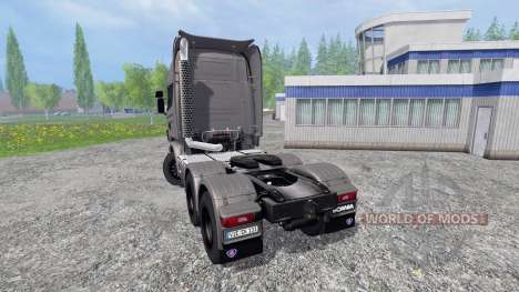 Scania R730 [Silver] v3.1 para Farming Simulator 2015
